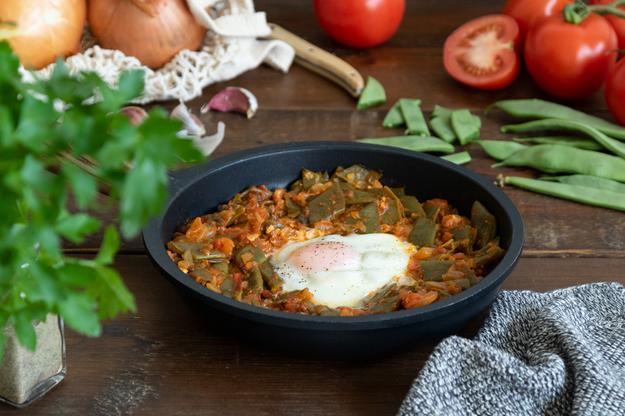 Judías verdes con tomate