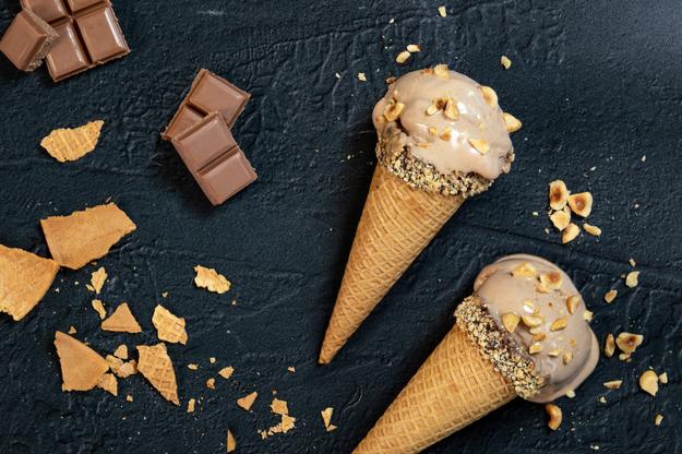 Helado de chocolate crema de avellana