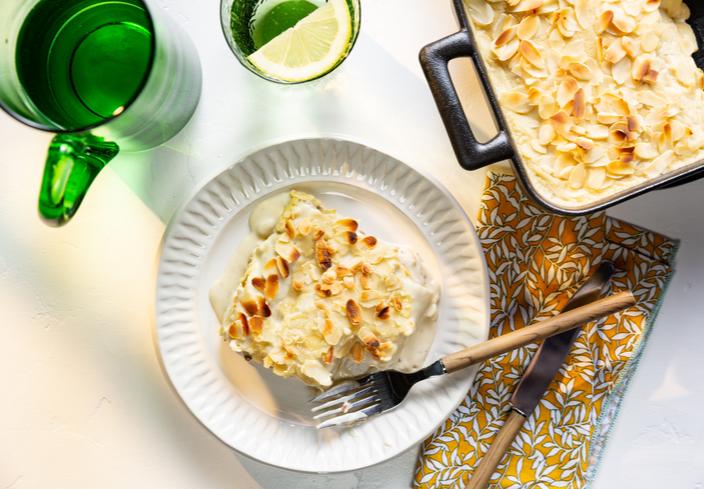 Canelones veganos de Chick'n Style Filet Pieces