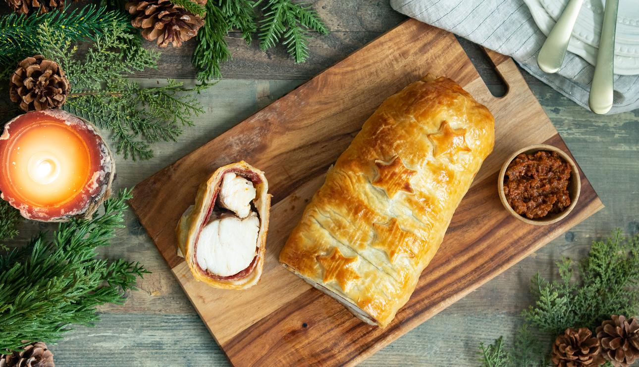 Wellington con rape y jamón Ibérico