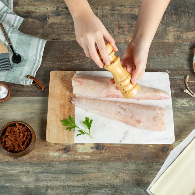 Wellington con rape y jamón Ibérico