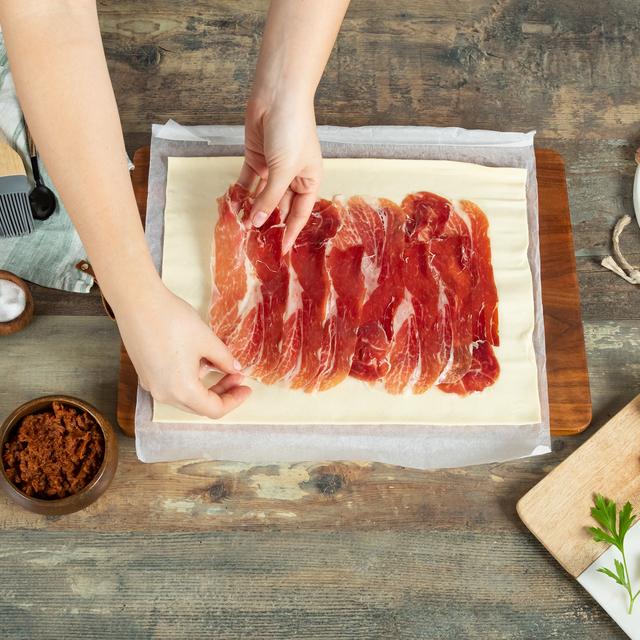 Wellington con rape y jamón Ibérico