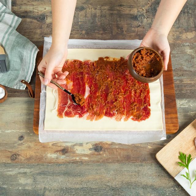 Wellington con rape y jamón Ibérico