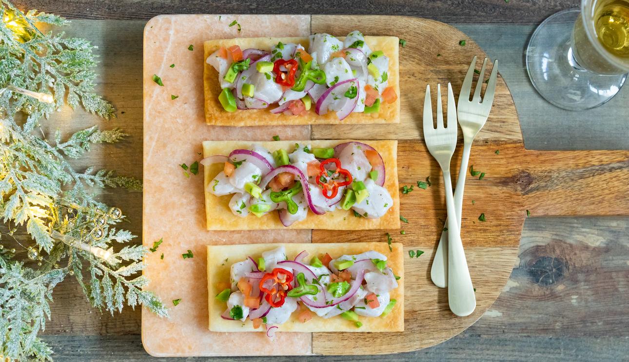 Canapés de ceviche