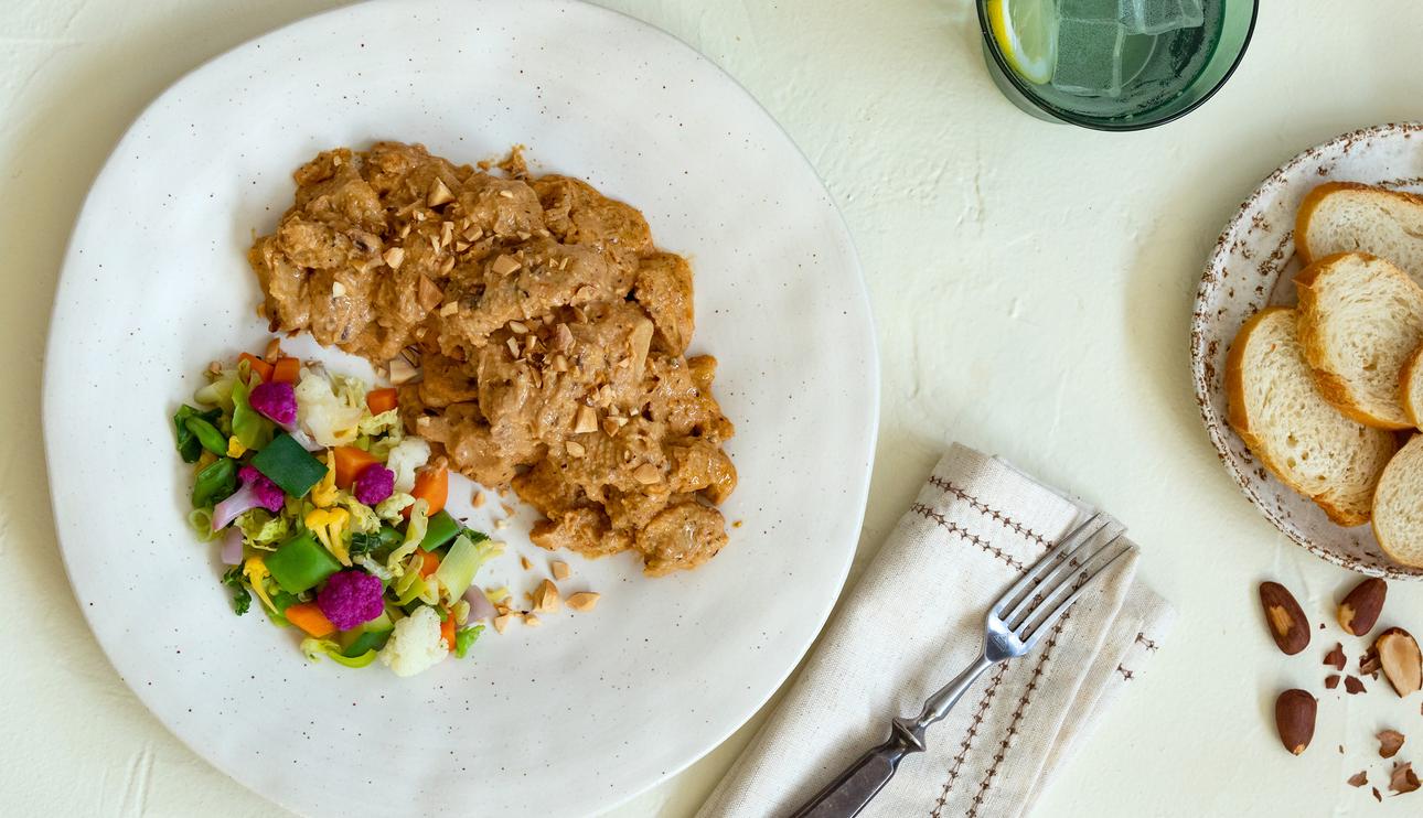 Mediterranean Style Filet Pieces en salsa de almendras
