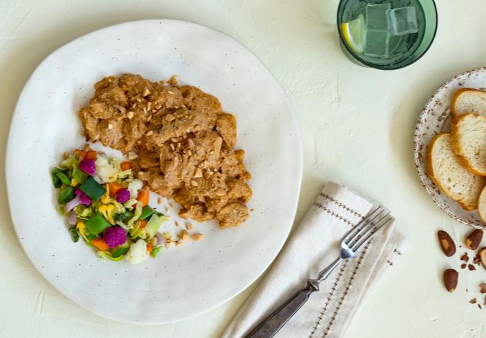 Mediterranean Style Filet Pieces en salsa de almendras