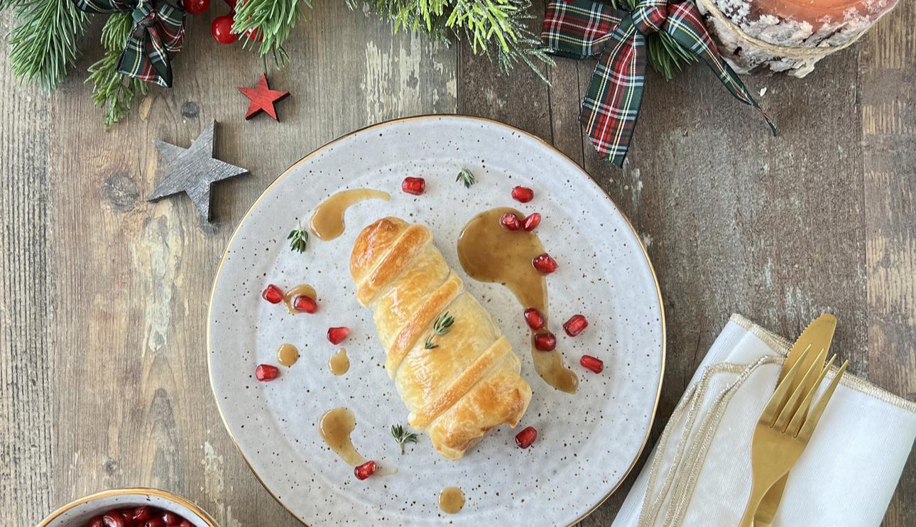 Calamares rellenos en hojaldre