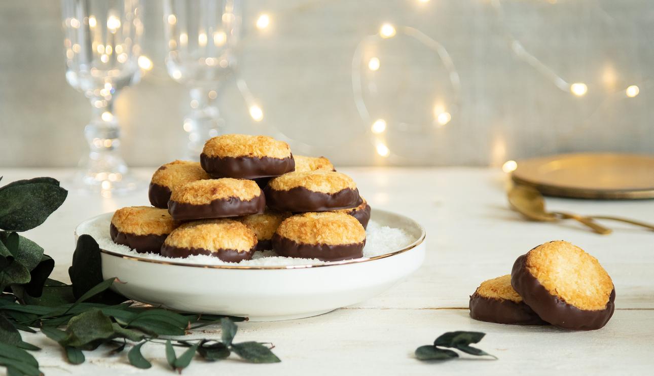 Pastas de leche condensada, coco y chocolate