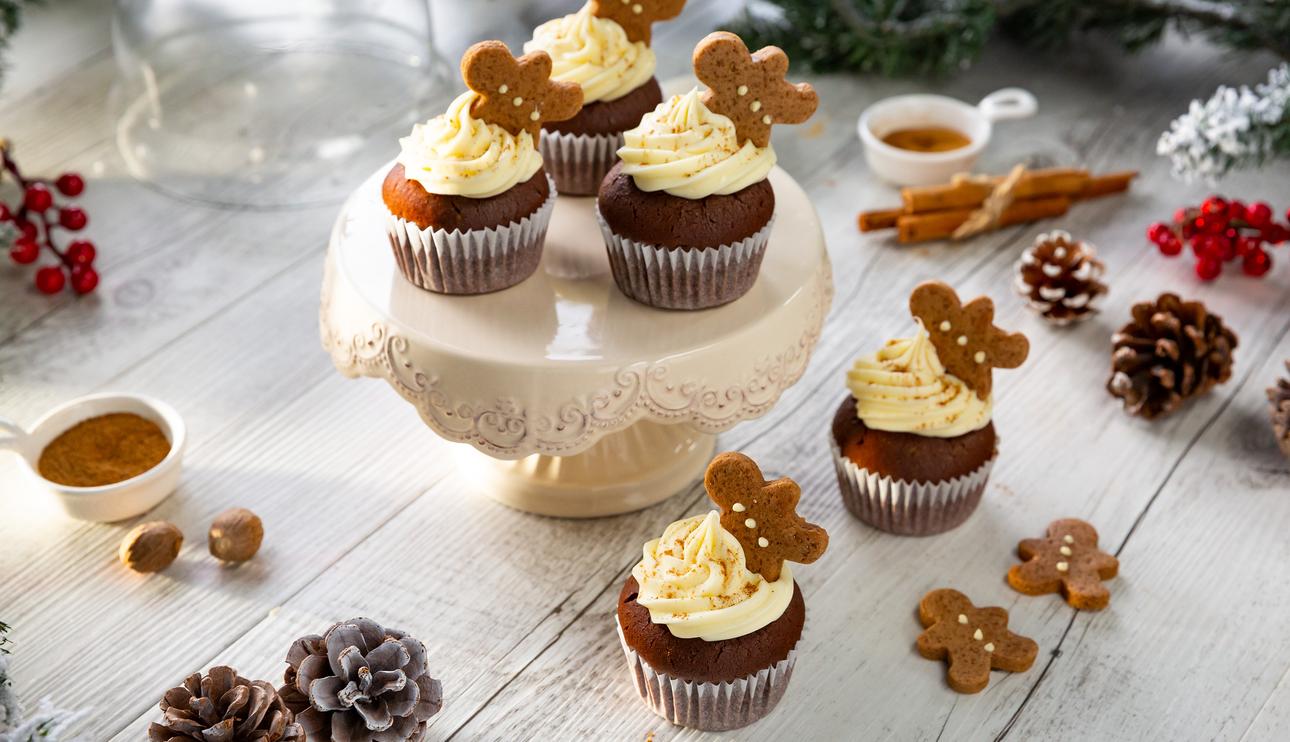 Gingerbread cupcakes