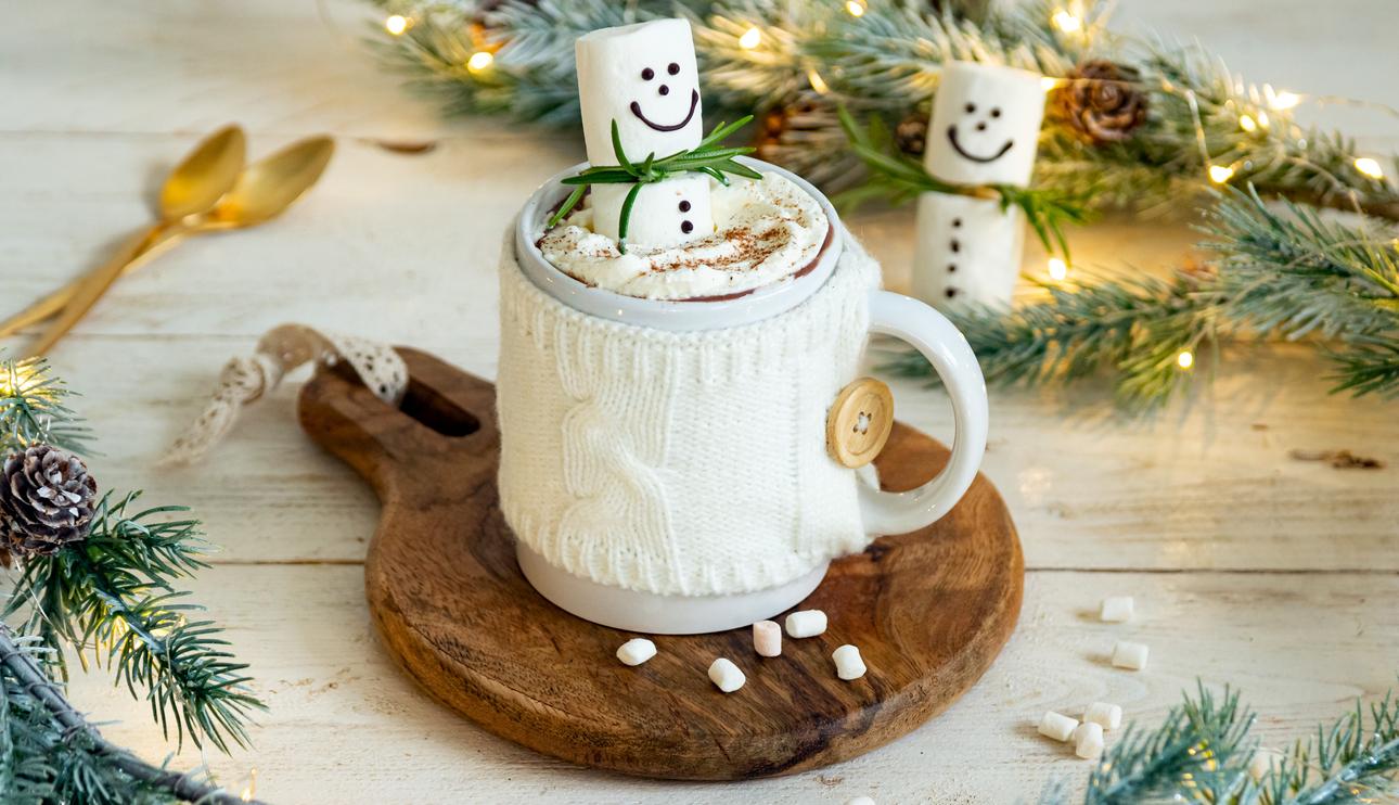 Chocolate caliente con leche condensada