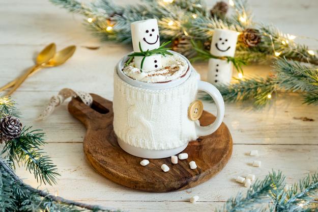 Chocolate caliente con leche condensada