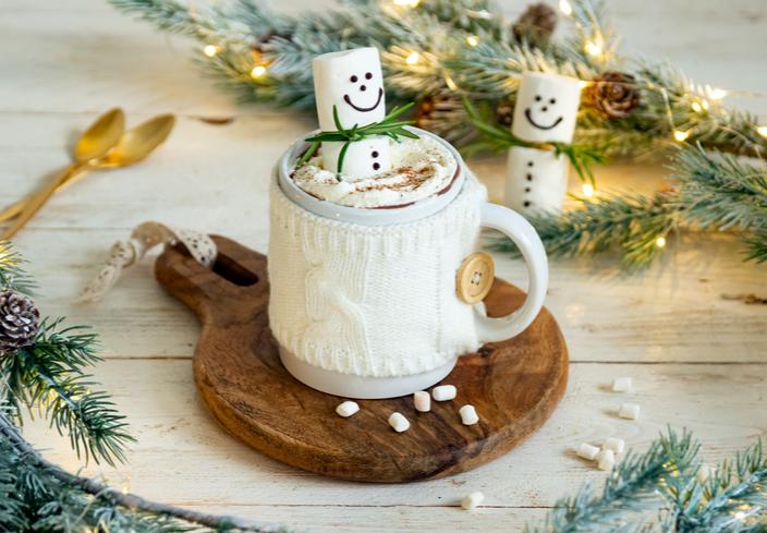 Chocolate caliente con leche condensada