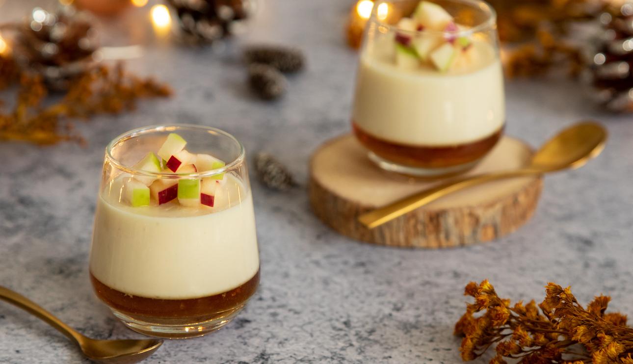 Vasitos de parmesano con moscatel