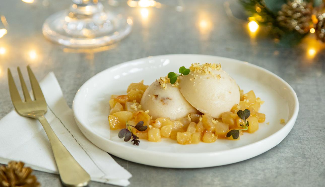 Bombones de queso Idiazabal con pera y nueces