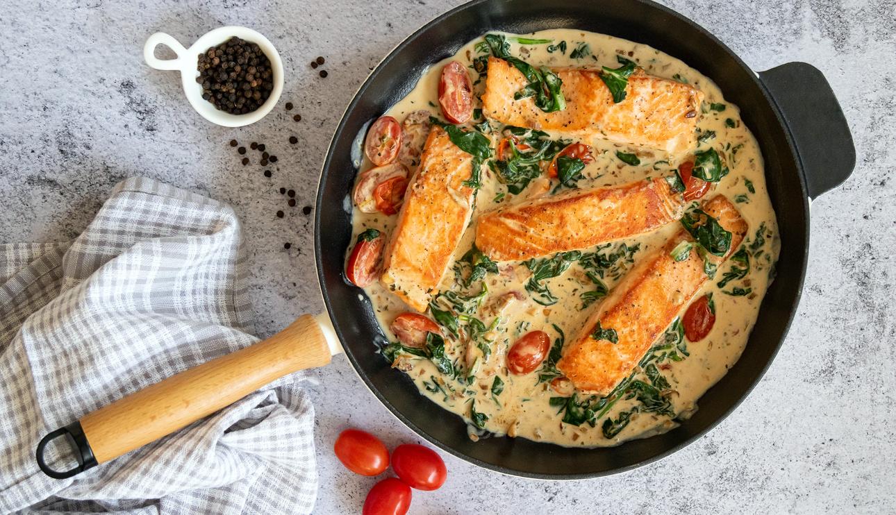 Salmón a la toscana