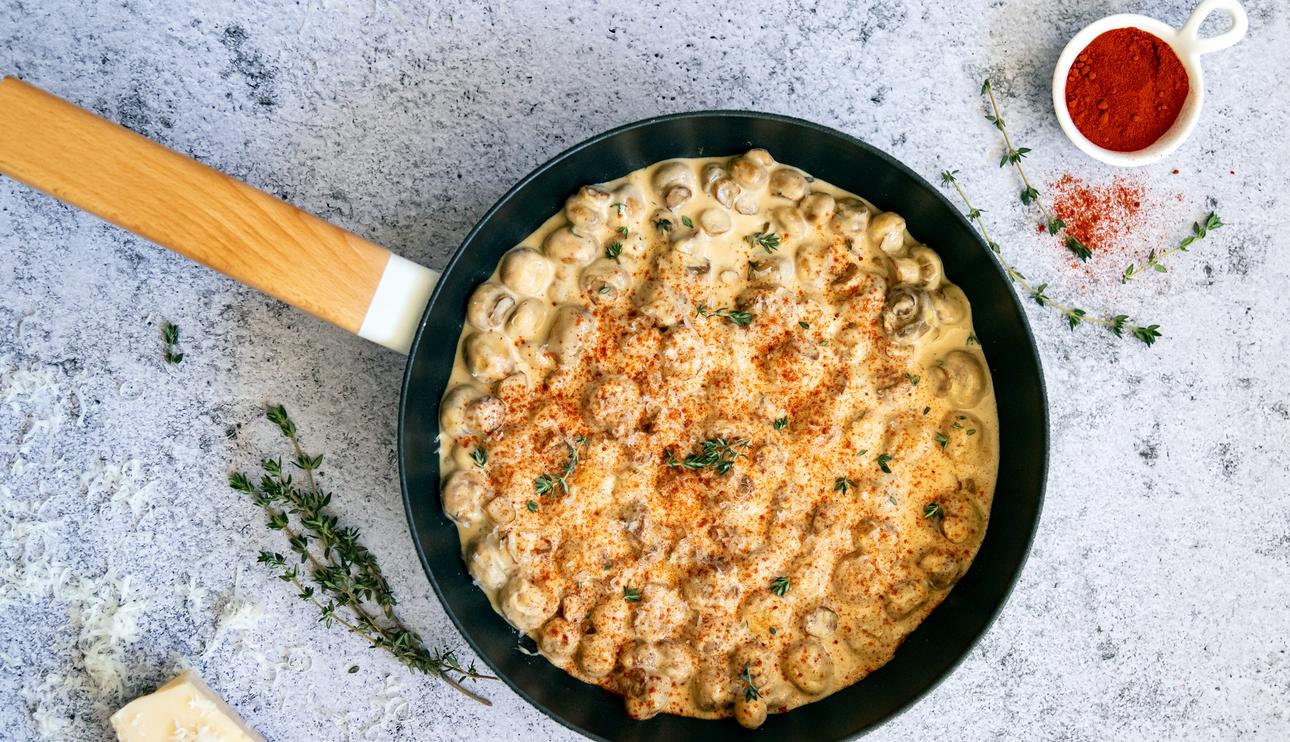 Champiñones a la parmesana