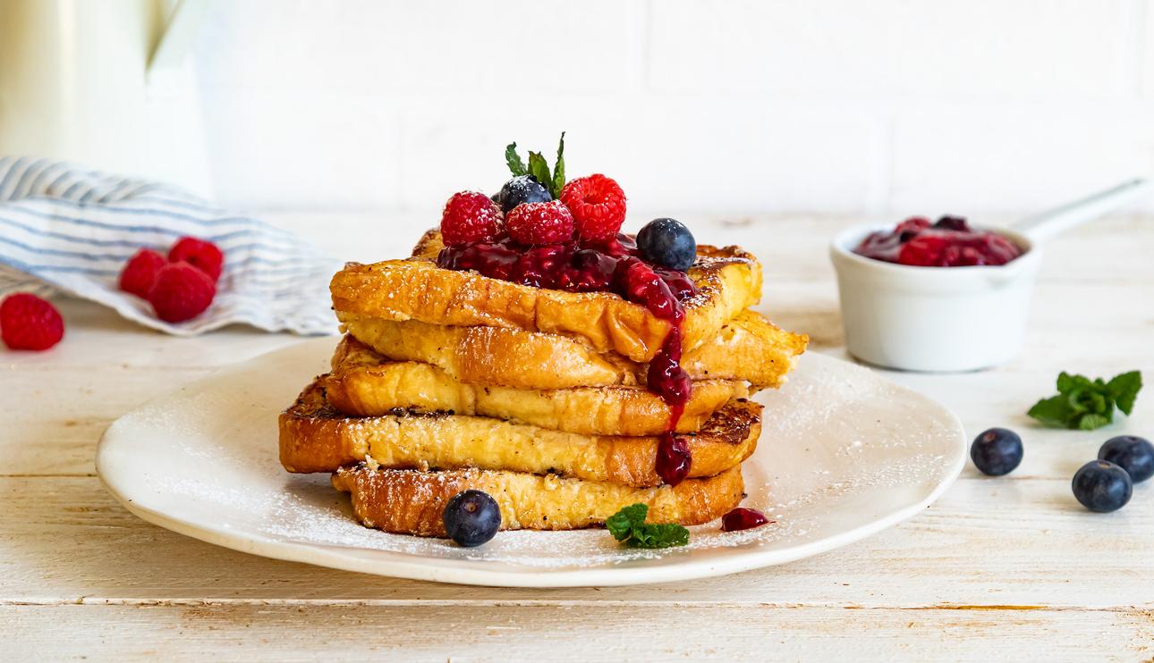 Torrijas de tarta de queso