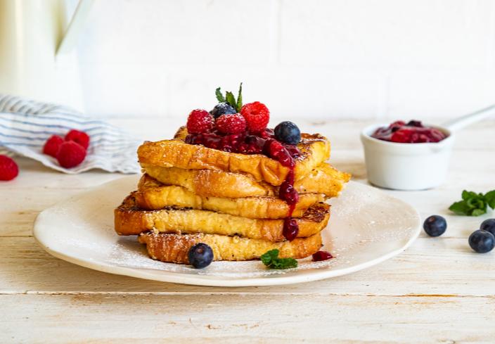 Torrijas de tarta de queso