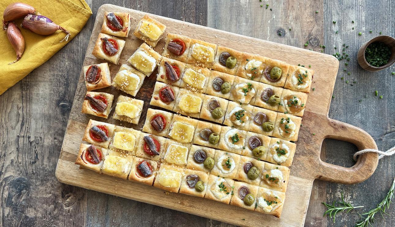 Canapés de hojaldre