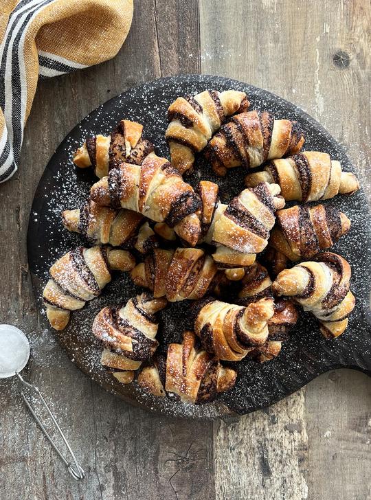Croissants de chocolate