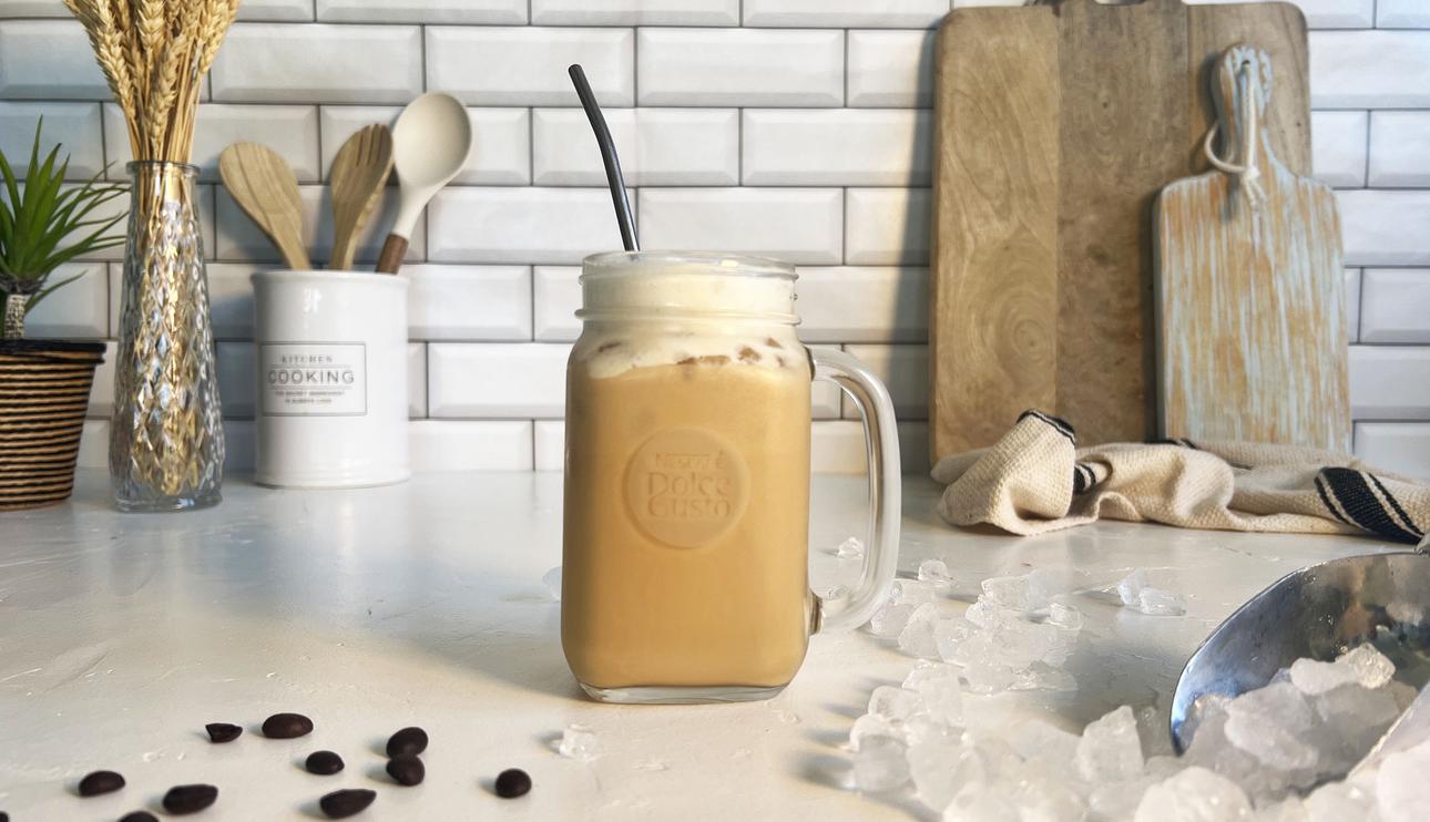 Iced coffee con leche condensada