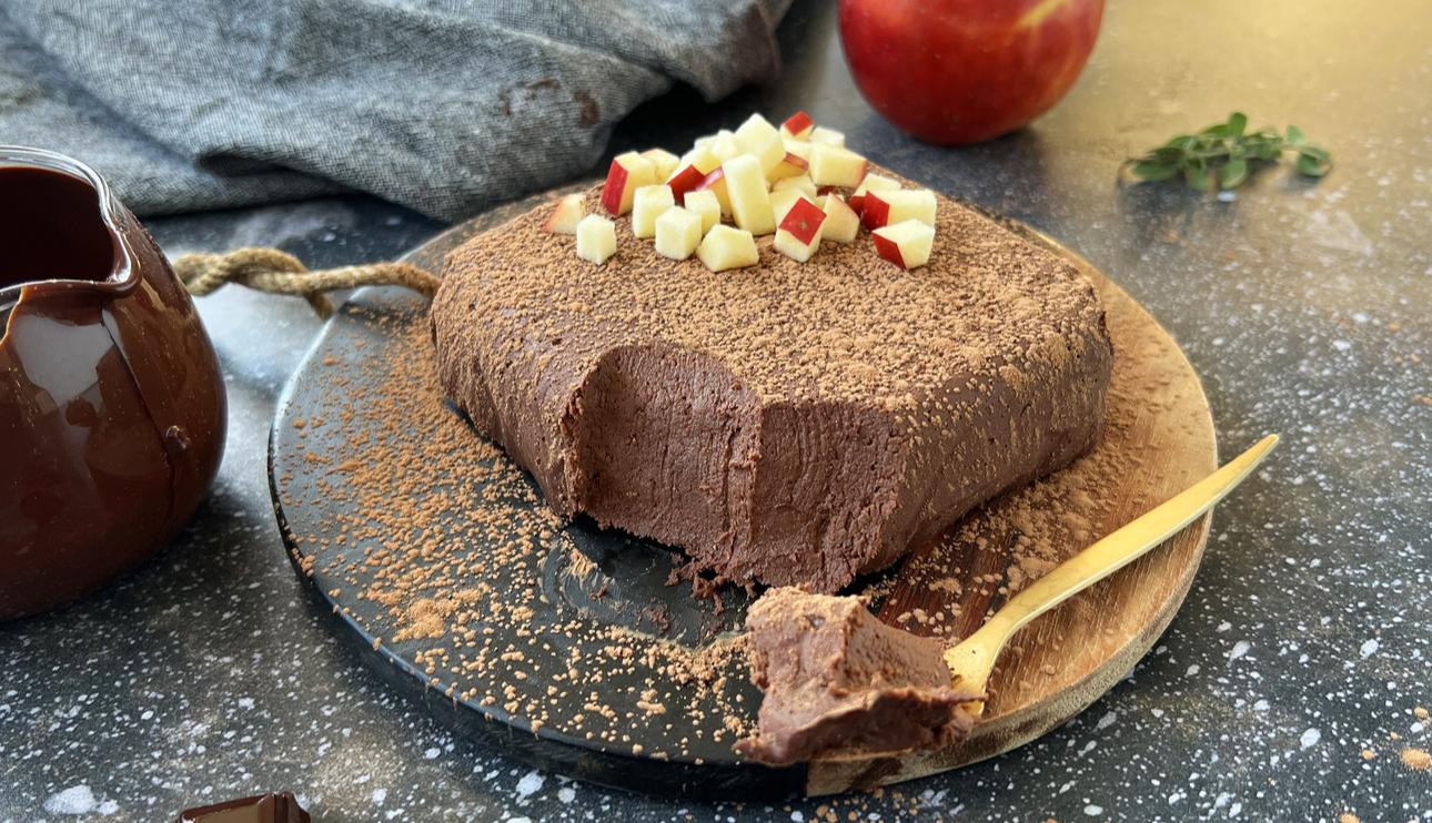 Tarta de chocolate negro con 2 ingredientes