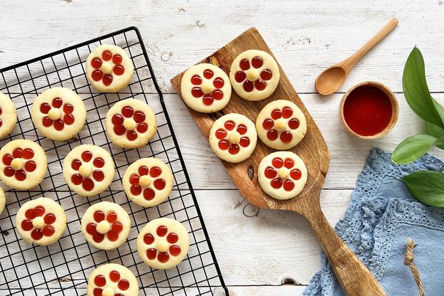 Galletas flor de leche condensada
