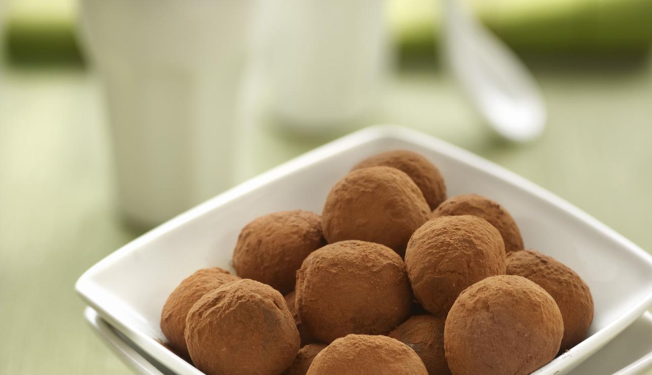 Trufas de chocolate y café