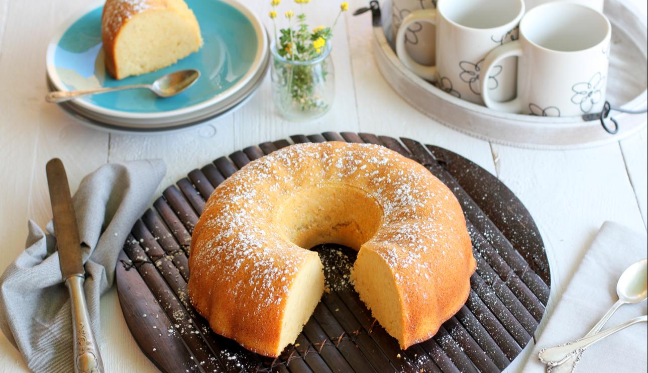 Bizcocho de natillas sabor galleta