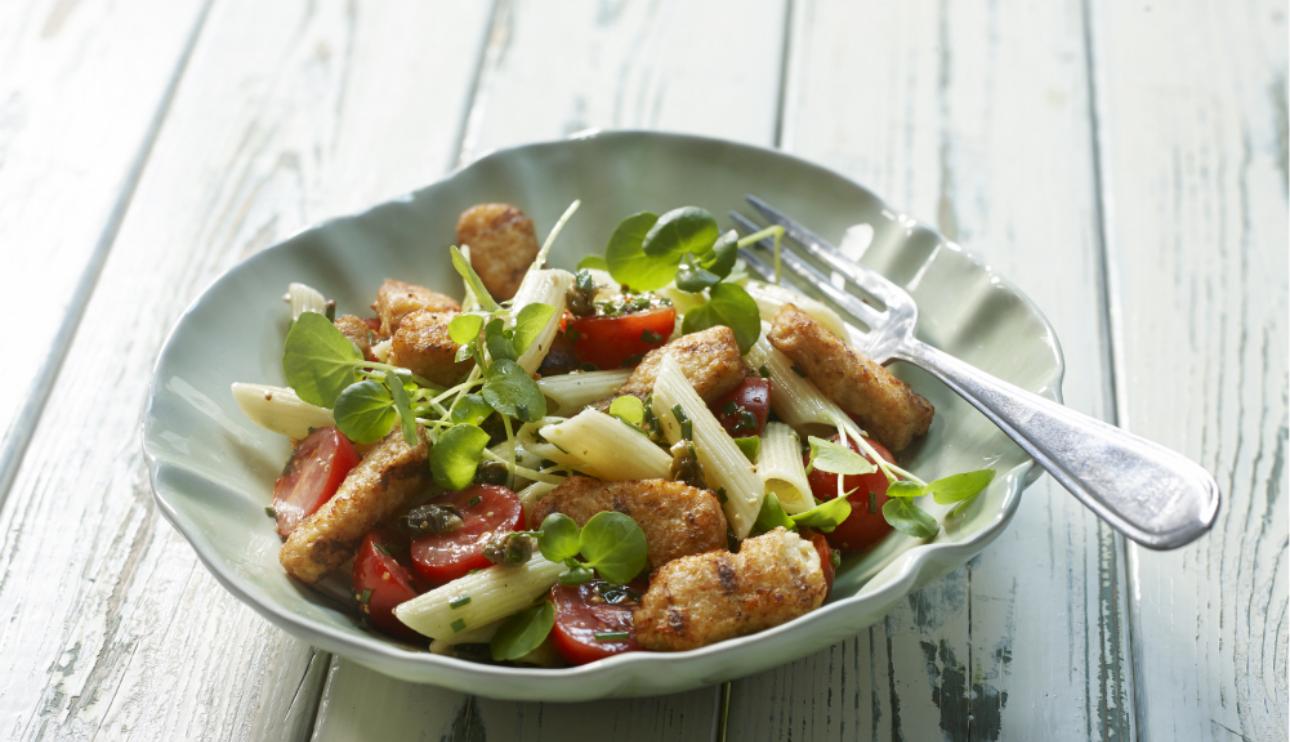 Ensalada de bocaditos con pasta