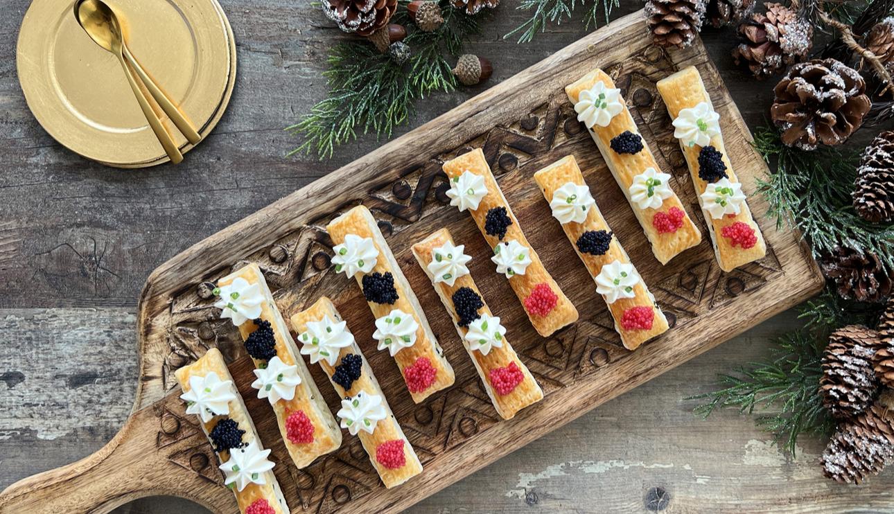 Canapés en dos bocados