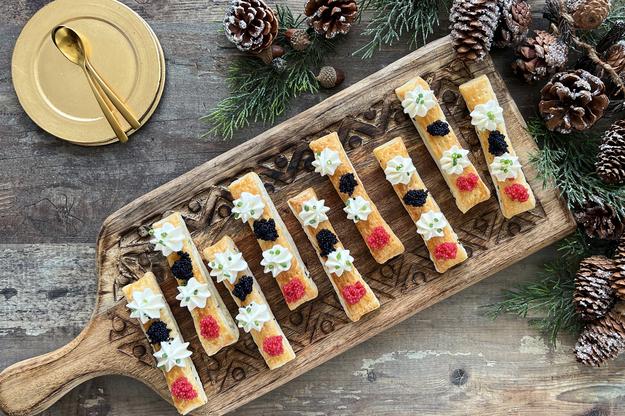 Canapés en dos bocados