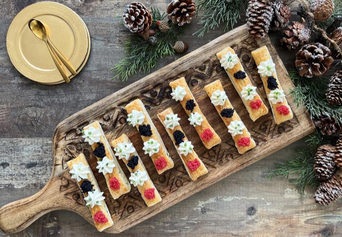 Canapés en dos bocados