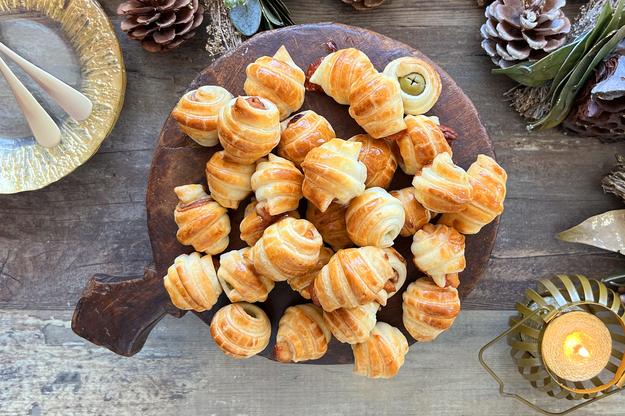 Mini croissants rellenos