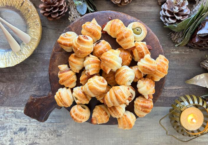 Mini croissants rellenos