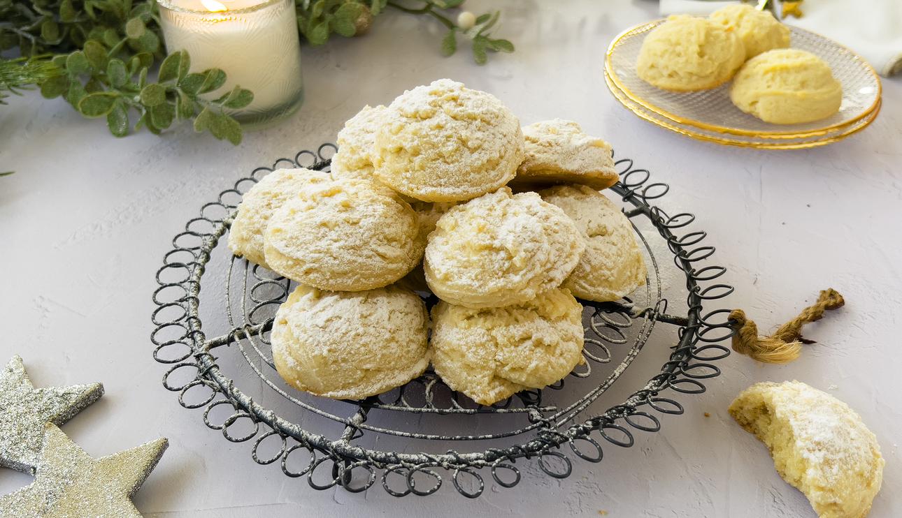 Bolas de nieve de leche condensada