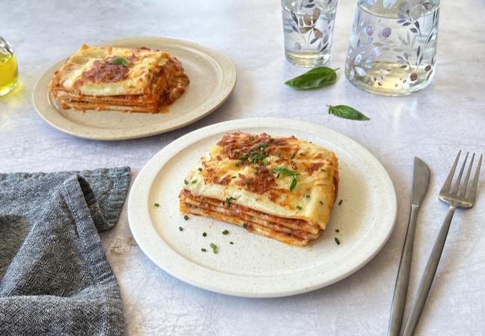 Lasaña en freidora de aire