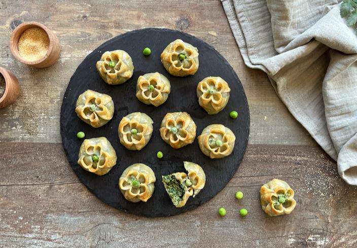 Flores de obleas rellenas