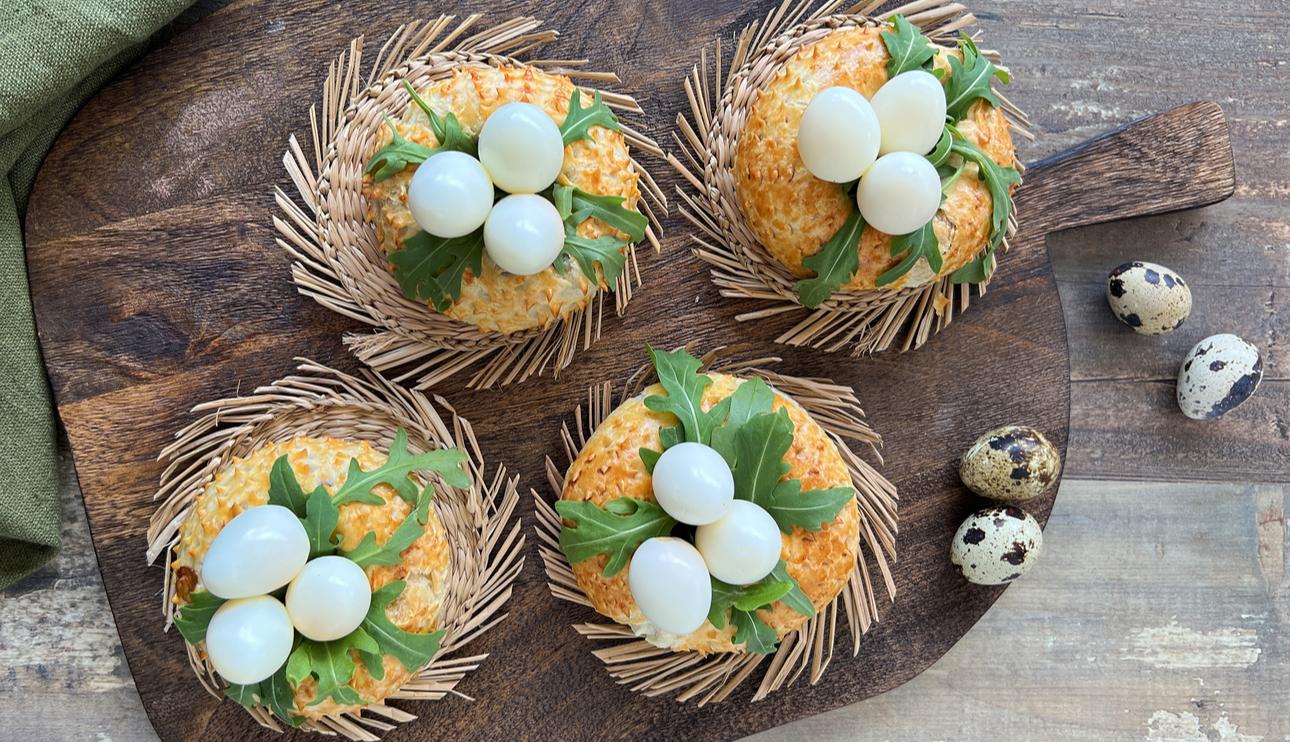 Nidos salados de hojaldre