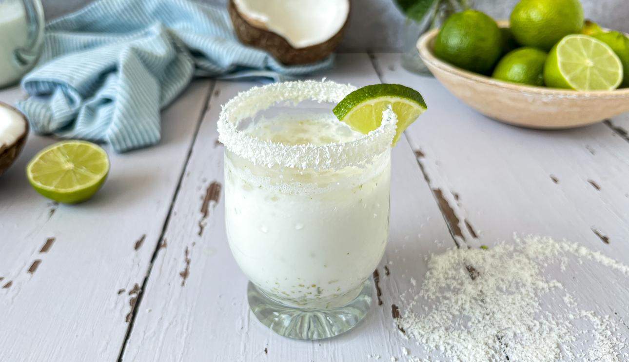 Coco-lima de leche condensada