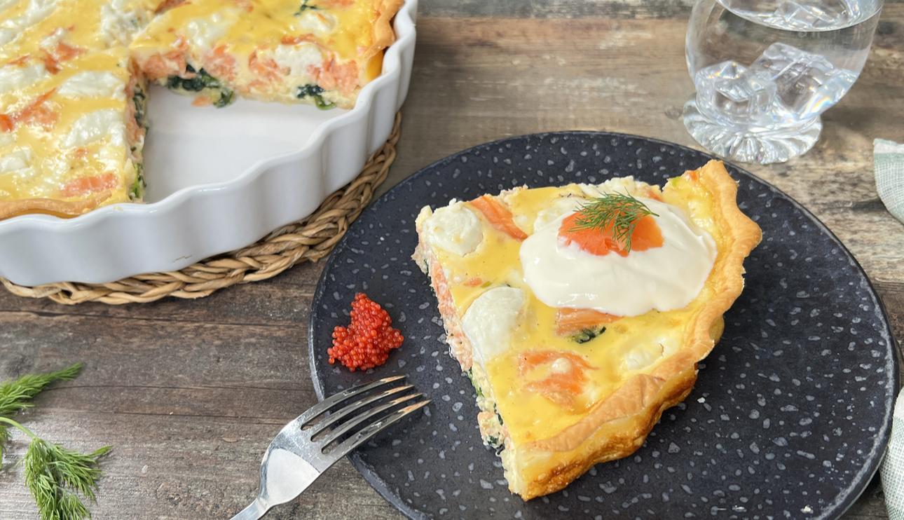 Quiche de salmón