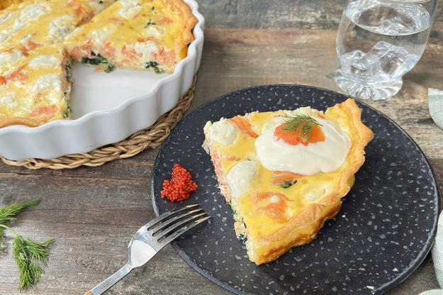 Quiche de salmón