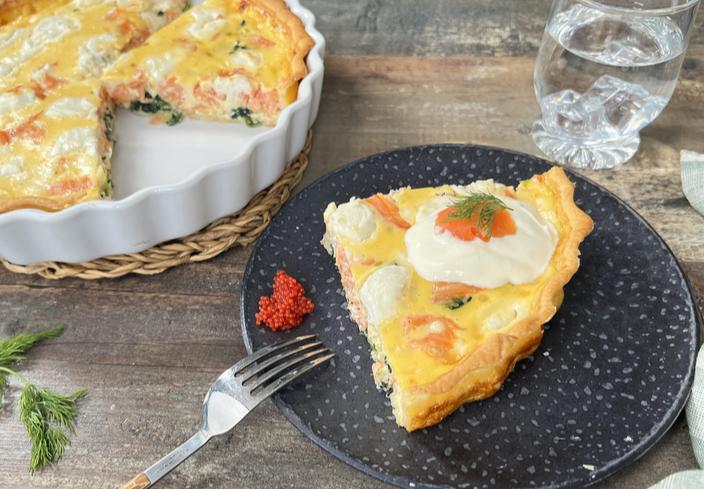 Quiche de salmón