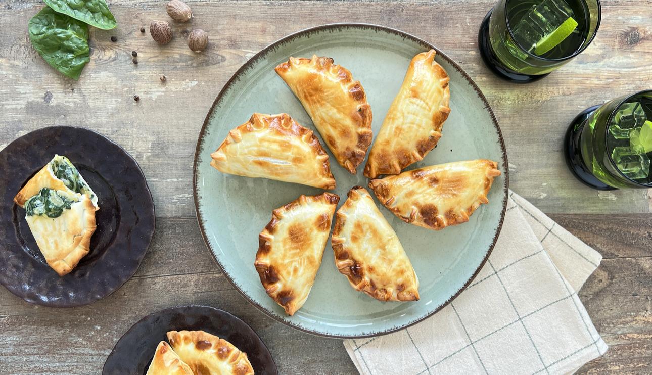 Empanadas de espinacas y parmesano
