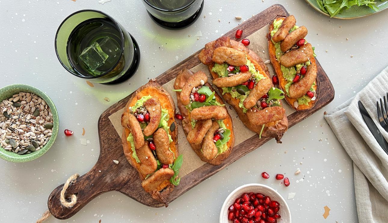 Tostas de boniato con aguacate y Bocaditos