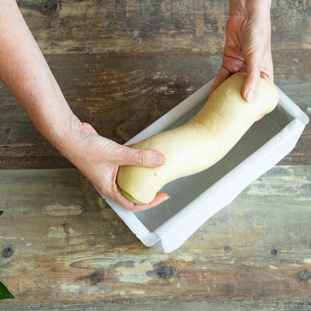 Brioche de chocolate blanco y té matcha