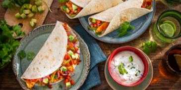 Avocado Hähnchen Fajitas