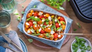 Gnocchi mit Spargel im Airfryer