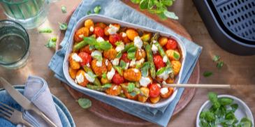 Gnocchi mit Spargel im Airfryer