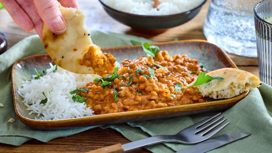 Schnelles Linsen Tikka Masala